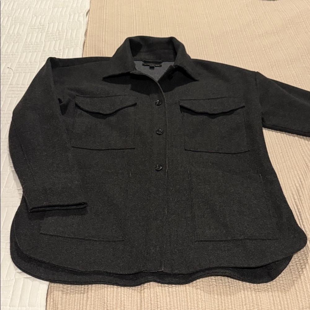 Banana Republic Black Button Down Shirt/Jacket